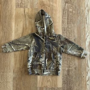 Camouflage zip hoodie